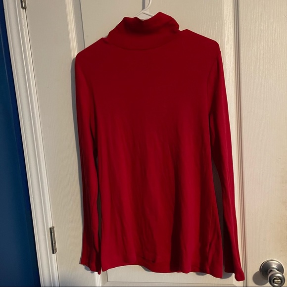 ✨New Directions: Weekend - Women's Red Drop Shoulder Cowl Neck Sweater✨ - Picture 2 of 7